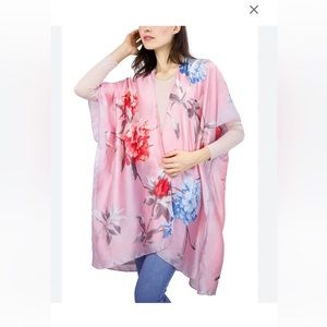 Jessica McClintock Effortless Breezy  pink kimono from NWT